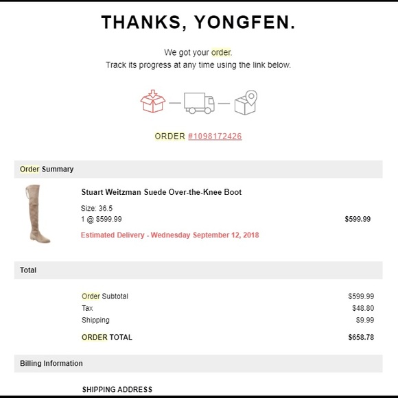 Stuart Weitzman Suede Over-the -Knee Boot - Picture 6 of 6